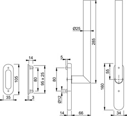 AMSTERDAM HS rankena F31-1/F69, HS-E0400F-25/431N-AS/422