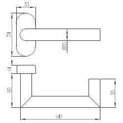 Rankena DG80H.FS.AP.SF.ER.ORS.LT stač. formos, 9x9mm, F/EN179 ner.pl.