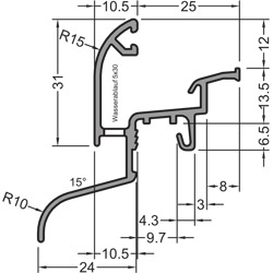 DRAU25/24F BLANK Aliuminio nuolaja. (pak. 60m), Gutmann