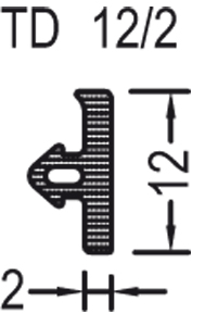 TD12-2 tarpinė al. slenksčiui, (pak,120 m.) Gutmann