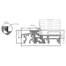 WESER95/32-TI EV1, Aliuminio slenkstis 95 mm EV1, pak., 30m., Gutmann